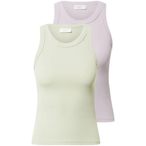 Gina Tricot Top pastelno zelena / pastelno lila