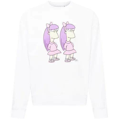 Levi's Sweater majica 'XSIMPSONS' bež / ljubičasta / neonsko ljubičasta / bijela