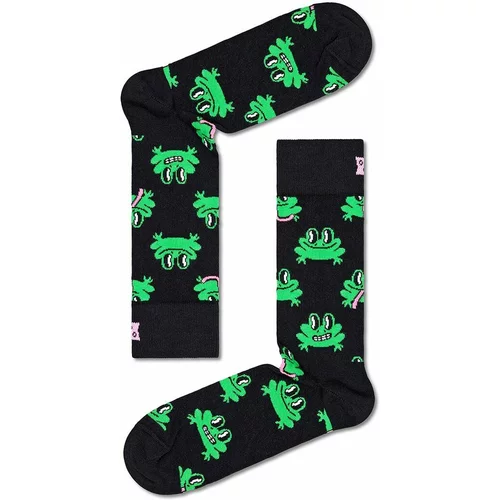 Happy Socks Nogavice Frog Sock črna barva