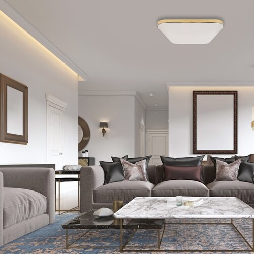  LED plafonsko svetlo za kupatilo NEMO LED/17W/230V IP44 zlatno Slike