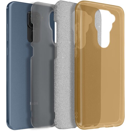 AVIZAR Ohišje za Xiaomi Redmi Note 9 Bleščice, silikonski gel s trdo plastjo, Zlata, (5000011337) Cene