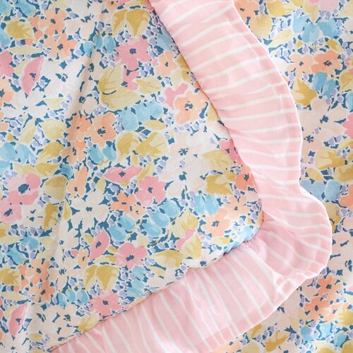 Catherine Lansfield Rožnato pre&amp;scaron;ito pregrinjalo 220x230 cm Darcy Floral &amp;ndash; Slike