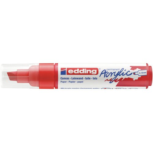 Edding Akrilni marker E-5000 broad 5-10mm kosi vrh crvena Slike