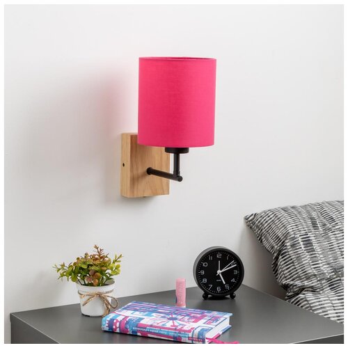  Brilagi - Zidna lampa NUBILA WOOD 1xE27/25W/230V hrast/ružičasta Cene
