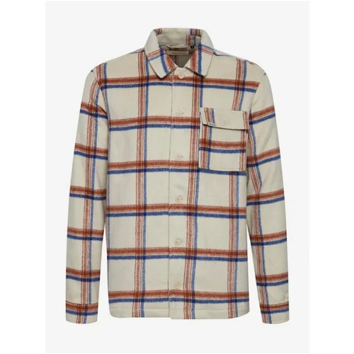 Blend Cream Plaid Shirt - Men