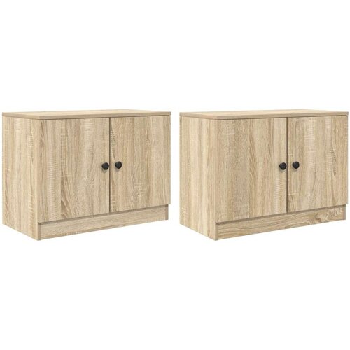  za krevet s pohranom 2 pcs Hrast sonoma 66 x 35 x 48 cm - Hrast sonoma Slike