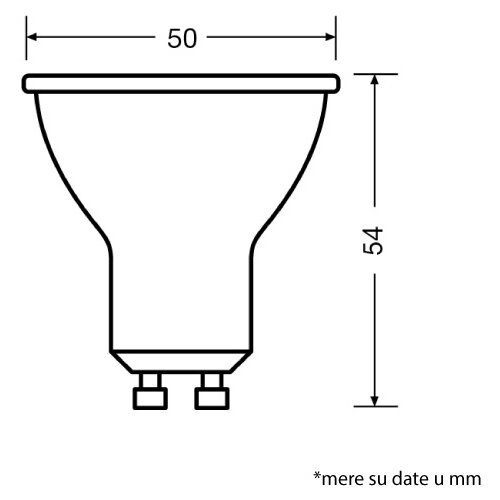 Osram led sijalica crna 4000K 4.5W GU10 36&amp;deg; Slike