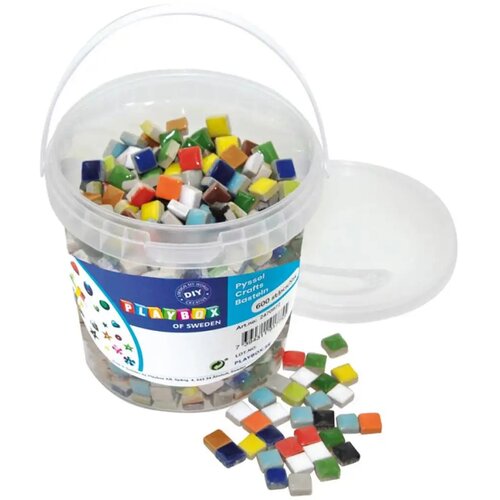 Playbox barviti kreativni mozaik mix 12x12mm, paket 600 kosov Cene