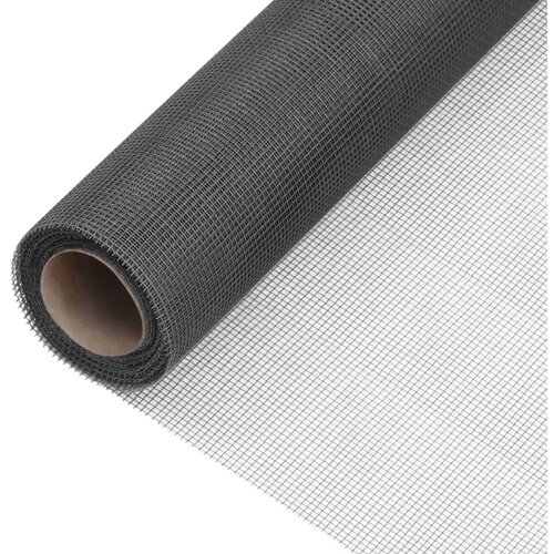 VidaXL Mrežasti zaslon od stakloplastike 60 x 2000 cm crni Slike