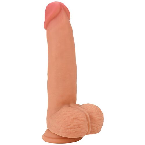 Inferno realističen dildo iz tekočega silikona 18 cm (R20701) Slike