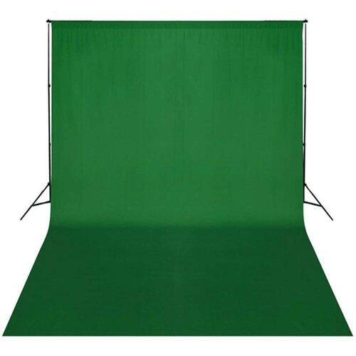 VidaXL Podporni sistem za ozadje 300 x 300 cm zelene barve Slike