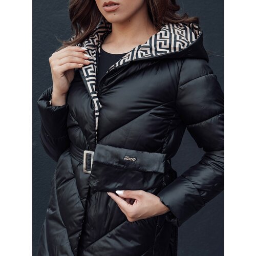 DStreet Women&amp;#039;s winter quilted coat with hood CELESTIE black Slike