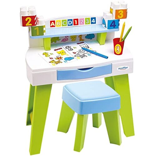 Ecoiffier moja prva miza s kockami Cene
