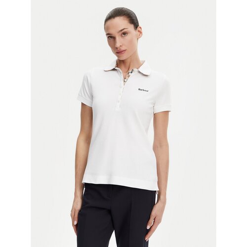 Barbour Polo majica LML0634WH33 Bela Regular Fit Slike