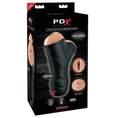 Pipedream Extreme masturbator double penetration vibrating stroker