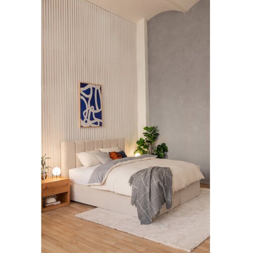 Bonami Selection Bež boxspring krevet 160x200 cm Olia Bold Line &amp;ndash; Slike