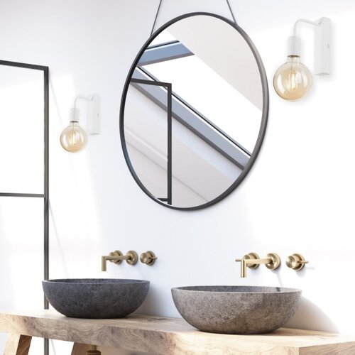  Zidna lampa ASTRID 1xE27/60W/230V bela Slike