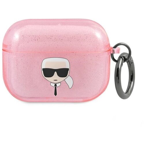 Karl Lagerfeld OVITEK Z BLEŠČICAMI KARL'S HEAD ETUI ZA AIRPODS PRO ROZA, (22006497) Cene