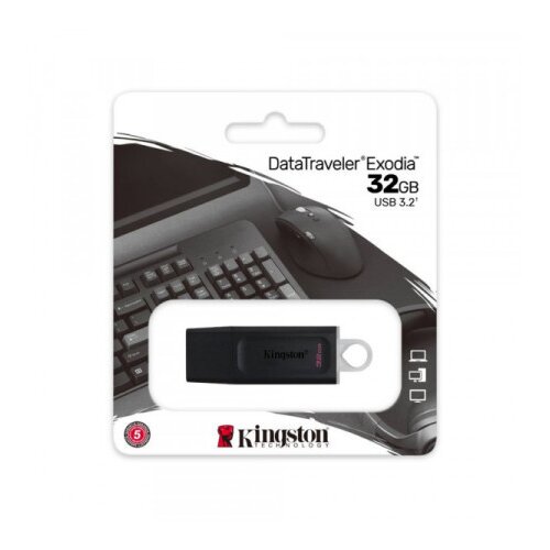 Kingston flash USB 32GB 3.2 DT exodia crni ( F845 ) Slike