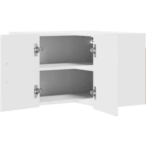  Zidni kutni ormar Bijelo 57 x 57 x 40 cm Konstruirano drvo Slike