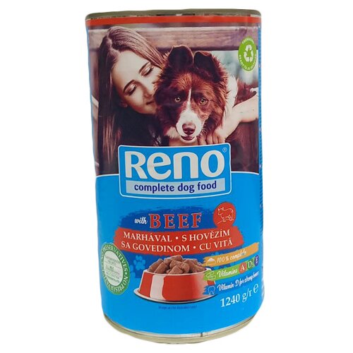 Reno kompletna hrana za pse govedina 1240g Slike