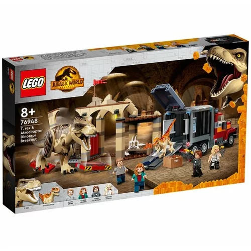 Lego LEGO® Jurassic World Pobeg tiranozavra in atrociraptorja - 76948