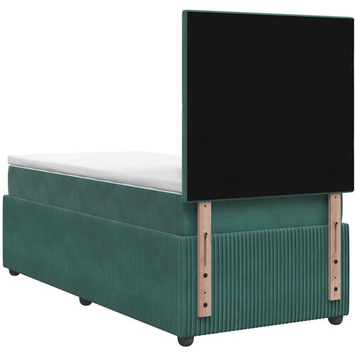  Boxspring krevet s madracem Tamnozelena 90 x 190 cm Bar&amp;scaron;un Slike