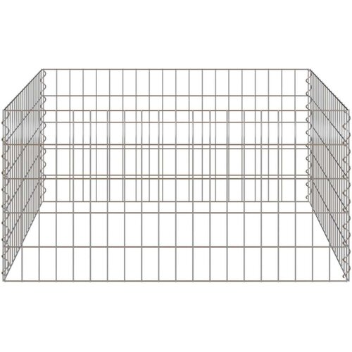 vidaXL Srebrna Metalna žica 100 x 100 x 50 cm Modularna Vrtna ograda Cijene