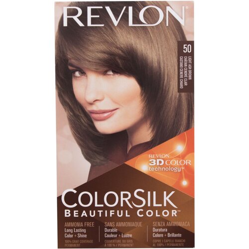 Revlon Colorsilk Beautiful Color boja za kosu za obojenu kosu za sve tipove kose 59,1 ml nijansa 50 Light Ash Brown o&scaron;tećena kutija Cijene