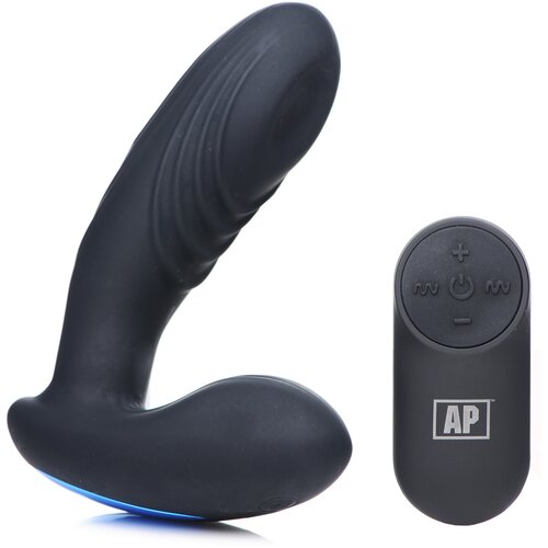 Alpha-Pro 7X P-THUMP Tapping Prostate Stimulator Black Cene