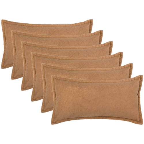  Presvlaka za jastuk 6 pcs HOUTEN Bež 40 x 80 cm Bouclé Cene