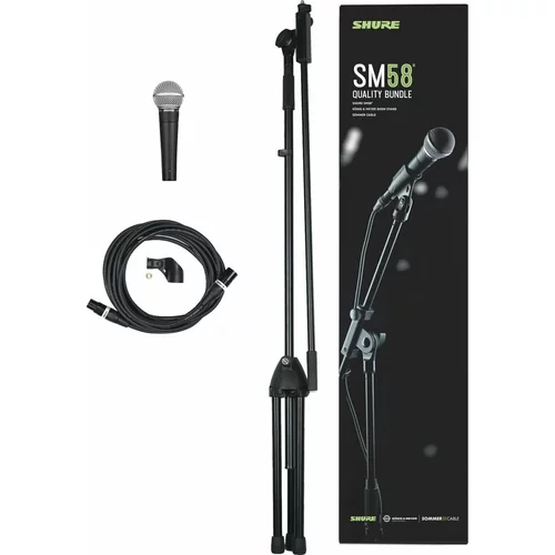 Shure SM58 quality bundle dinamični mikrofon za vokal