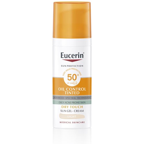 Eucerin Sun Oil Control Tinted Gel krema za sunčanje SPF 50+ nijansa Medium 50 ml Cijene