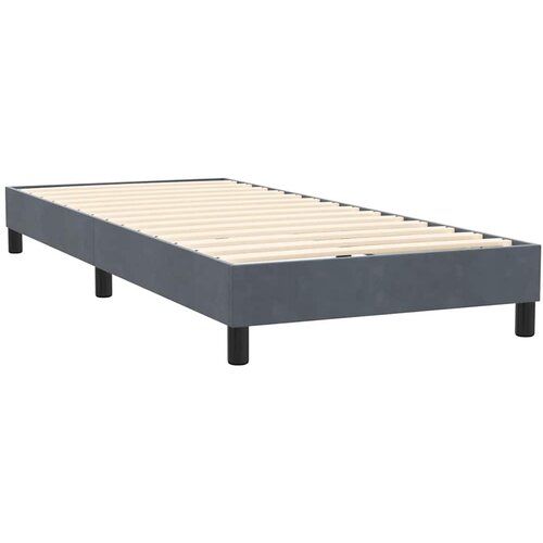 Box Spring krevet s madracem i LED tamnosivi 80 x 220 cm bar&amp;scaron;unasti Slike