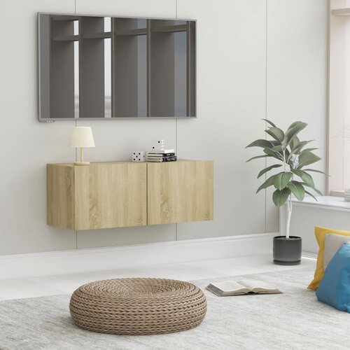 The Living Store TV omarica sonoma hrast 80x30x30 cm inženirski les - TV Omarica, (21375252) Slike
