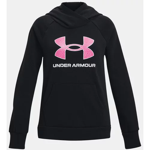 Under Armour Sportska sweater majica 'Rival' roza / crna / bijela