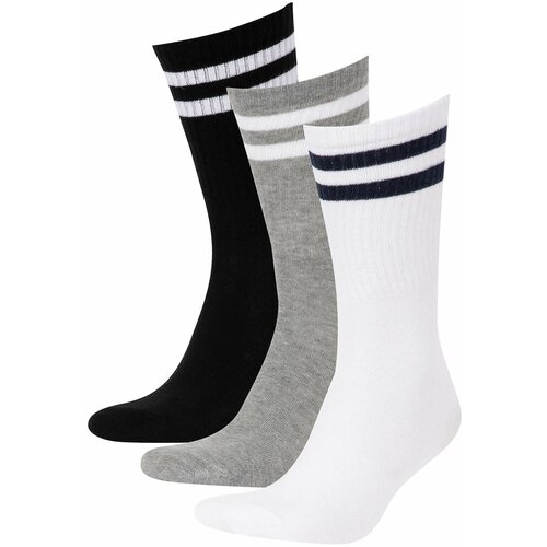 Defacto Men's Fit 3 Pack Cotton Long Socks Slike