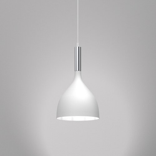  Luster na sajli NOAK 1xE27/15W/230V bela/hrom Slike