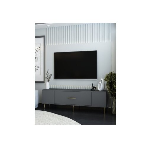 Hanah home tv polica dekos anthracite gold Cene