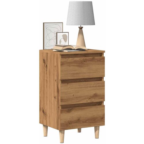 VidaXL Noćni ormarić Artisan hrast 40x35x69 cm izrađeno drvo Slike
