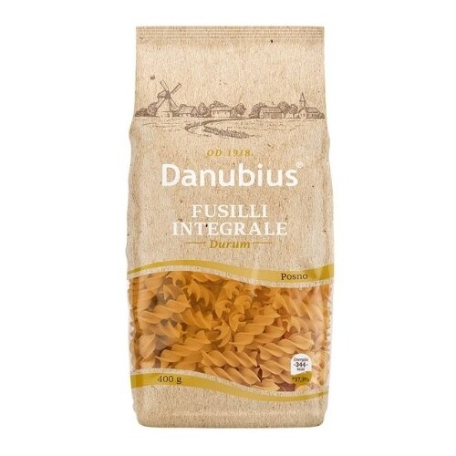 Danubius Makaroni Fusilli Integrale 400g Cene