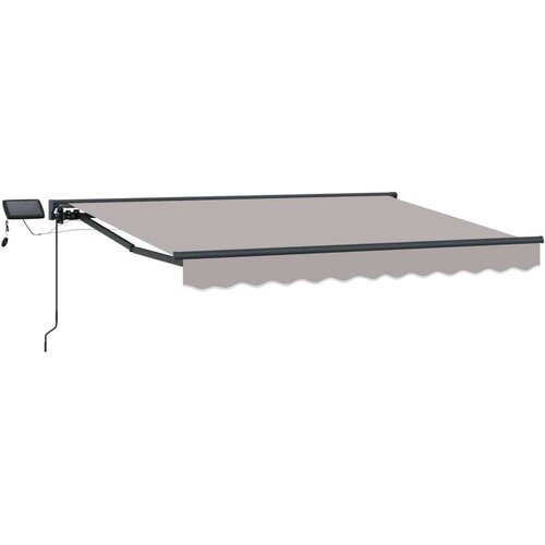  Ručni okvir tende s LED-ima Svijetlo siva 3 5 x 2 5 m - Svjetlosiva Antracit 3 5 x 2 5 m Cene
