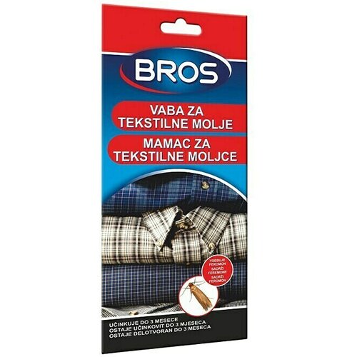 Bros Zamka za moljce na odjeći i tekstilu (1 Kom.) Slike