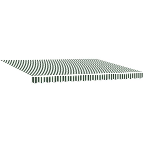  Ročna retraktibilna tenda zelena in bela 450x350 cm, (22146402) Cene