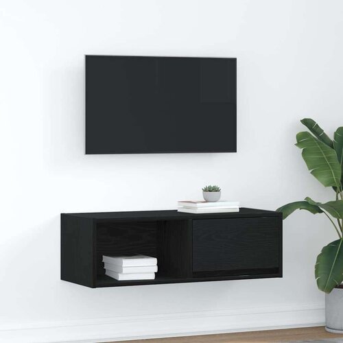 TV ormarić crni hrast 80x31x25 5 cm konstruirano drvo Cijene
