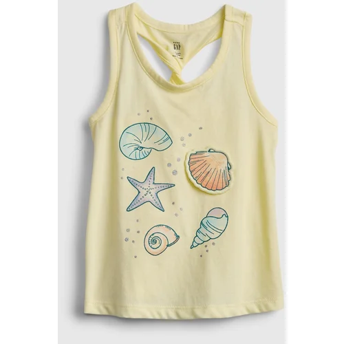 GAP Children's Top Twist-Back Interactive Graphic Tank - Girls