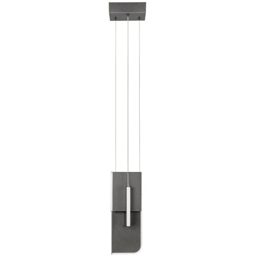 Nova Luce Svetlo siva kovinska LED zatemnitvena viseča svetilka Totem &ndash; Cene
