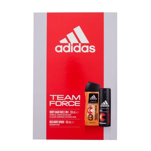 Adidas Team Force 3in1 Set dezodorans 150 ml + gel za tuširanje 250 ml za moške