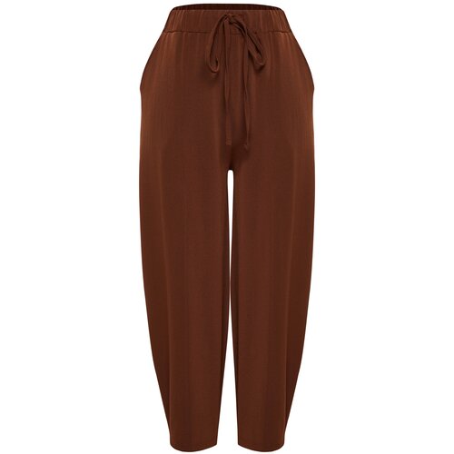 Trendyol Brown Harem/Shalwar Aerobin Trousers Cene