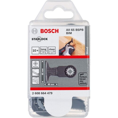 Bosch BIM list testere za uranjanje AII 65 BSPB Hard Wood 40 x 65 mm - pakovanje od 10 komada - 2608664479 Slike